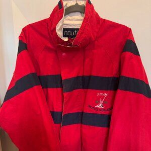 Nautica Challenge “J-Class” Sailing Jacket Windbreaker (Red/Navy) – L/G